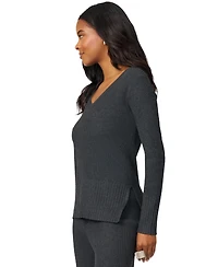Melissa Paige Women's Ribbed-Knit V-Neck Tunic & Pant Sweater Set