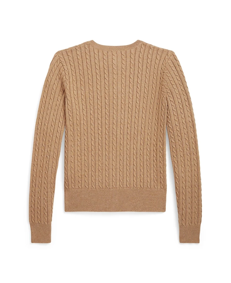 Polo Ralph Lauren Big Girls Mini-Cable Cotton Cardigan