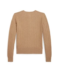 Polo Ralph Lauren Big Girls Mini-Cable Cotton Cardigan