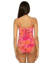 Becca Womens Copacabana Bandeau Tankini Top High Waist Bottoms