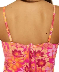 Becca Womens Copacabana Bandeau Tankini Top High Waist Bottoms