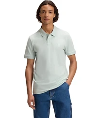Boss by Hugo Men's Slim-Fit Stretch-Cotton Logo Patch Polo Shirt