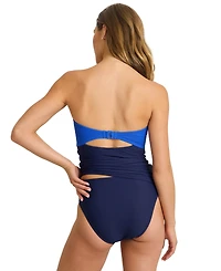 Tommy Bahama Women's Colorblocked Convertible Bandini Top