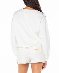 Roxy Juniors' Surfing By Moonlight Crewneck Sweatshirt