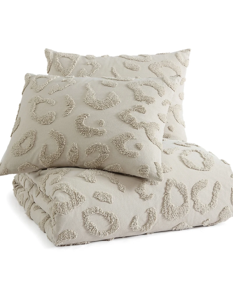 Peri Home Chenille Leopard -Pc. Duvet Cover Set