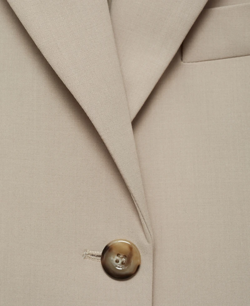 Mango Women's Structured Straight-Fit Jacket