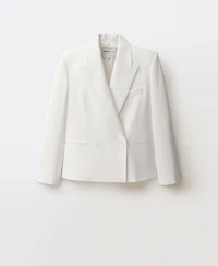 Mango Women's Oversized Double-Breasted Suit Jacket