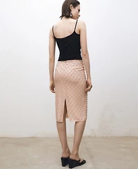 Mango Women's Thin Straps Silk Top