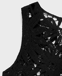 Mango Women's Crochet Knitted Top