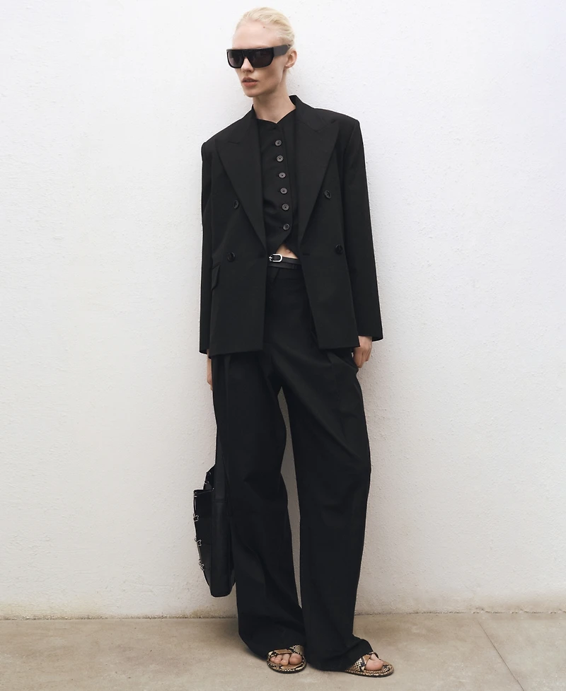 Mango Women's Wool-Blend Suit Jacket