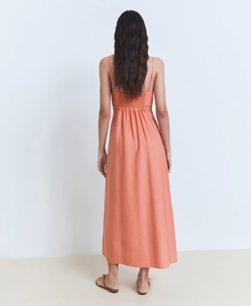 Mango Women's Cut-Out Midi Dress