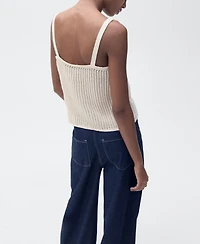 Mango Women's Openwork Details Combined Top