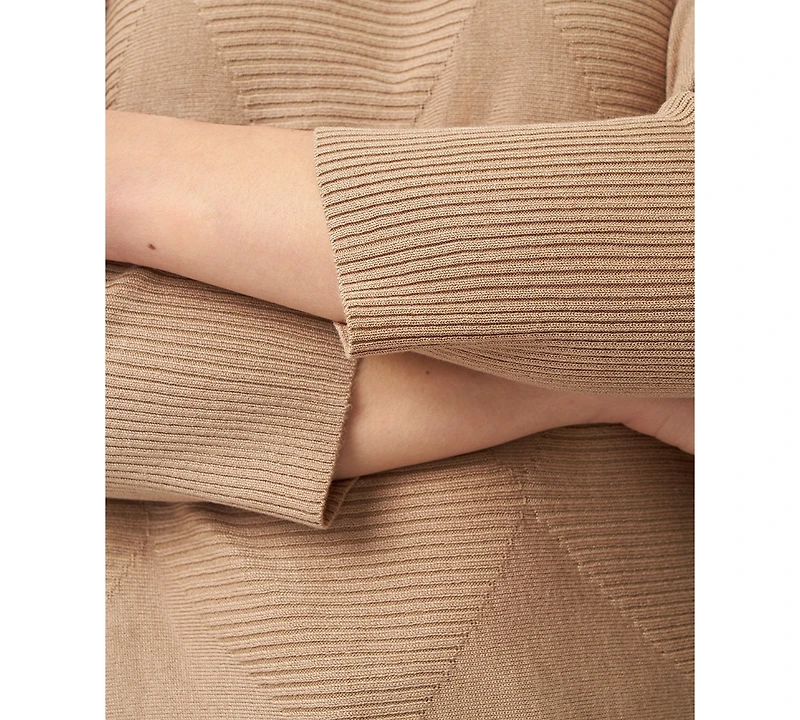 Melissa Paige Women's Boat-Neck Diamond-Knit Dolman-Sleeve Sweater