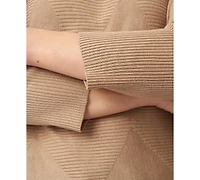 Melissa Paige Women's Boat-Neck Diamond-Knit Dolman-Sleeve Sweater