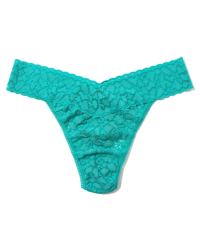 Hanky Panky Women's Leopard Lace Original Rise Thong Underwear 7I1101