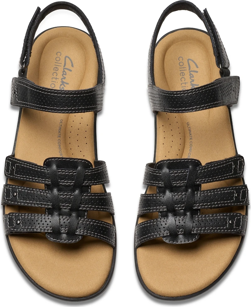 Clarks Collection Women's Elizabelle Kay Riptape Flat Sandals
