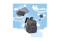 iniuniu Diaper Bag Backpack, Unisex Baby Bags for Boys Girls, Waterproof Travel