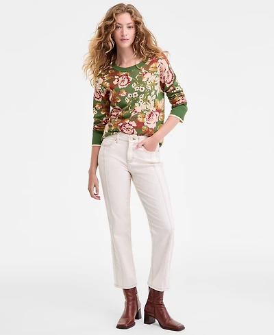 Liverpool Los Angeles Women's Kennedy Mid-Rise Crop Straight Jeans