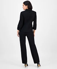 Ak Anne Klein Petite Shawl-Collar Open-Front Jacket