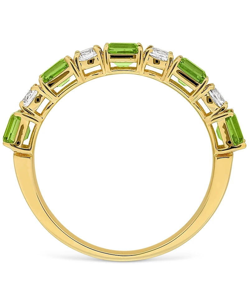 Green Sapphire (1-1/5 ct. t.w.) & White (3/8 Band 14k Gold