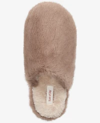 State of Day Women's Boxed Two-Tone Faux-Fur Slide Slippers, Macy's Exclusive