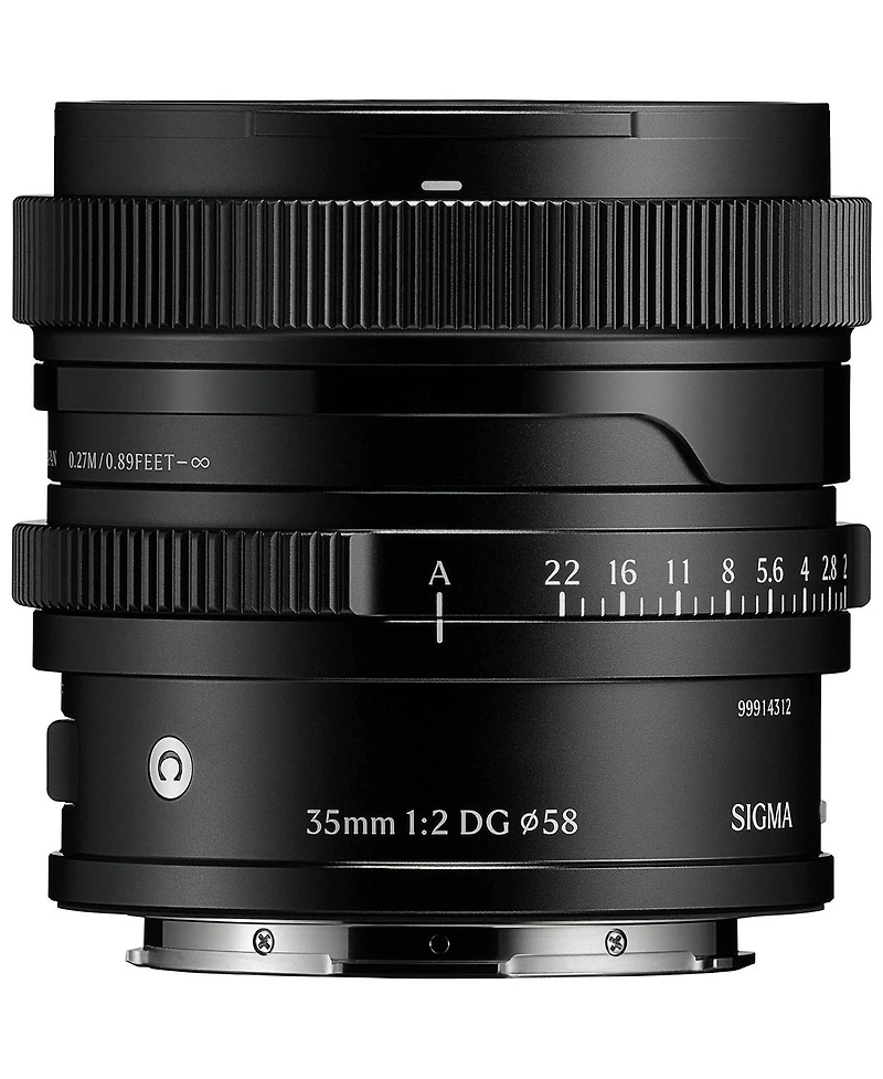 Sigma 35mm f/2 Dg Contemporary Lens for L Mount, Black