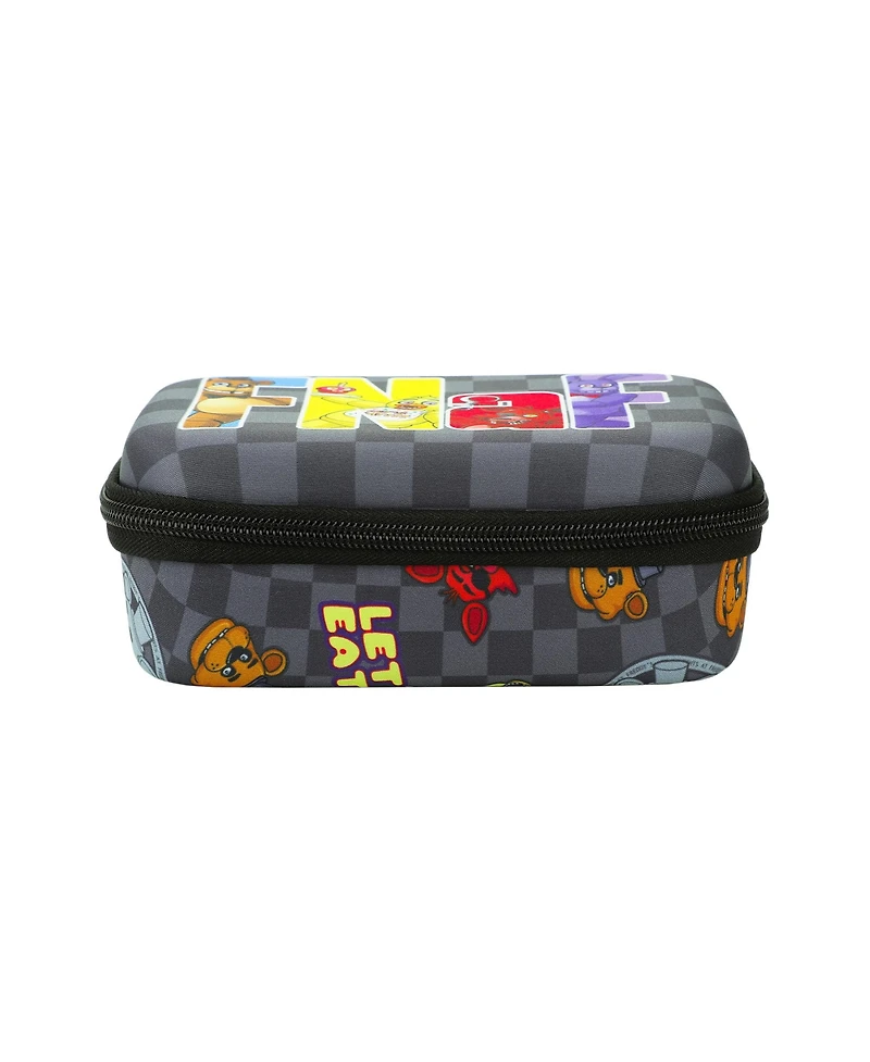 Five Nights At Freddy's Fnaf Trap Graphics Gray Checkered Utility Case