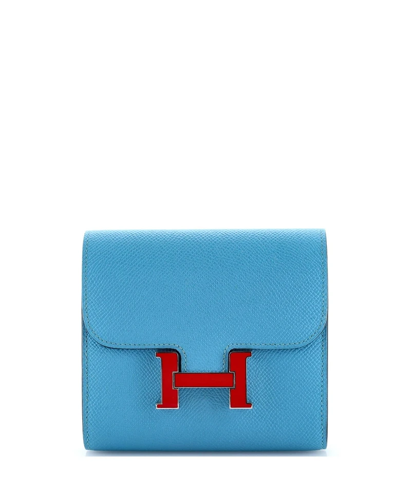 Pre-Owned Hermes Compact Constance Wallet Epsom