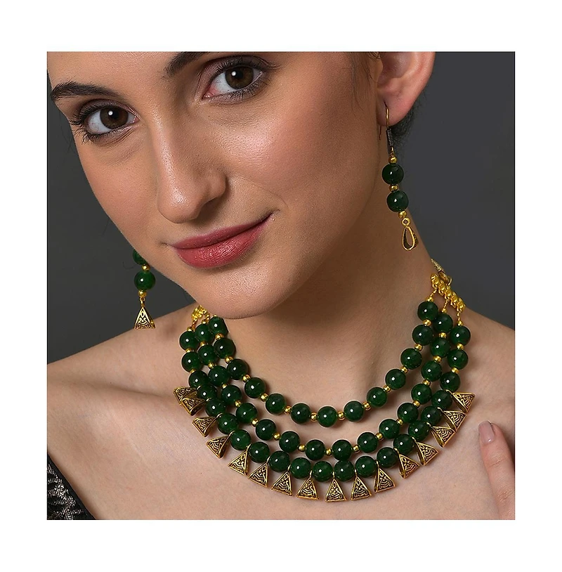 Sohi Bead-Layered Jewellery Set