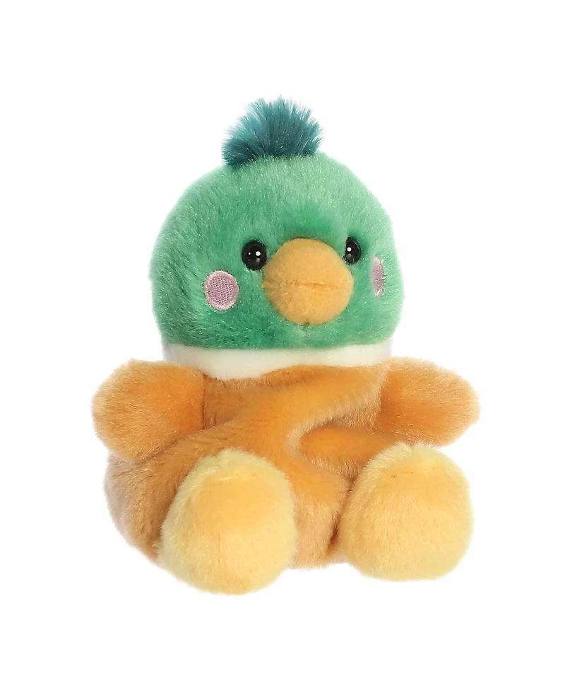 Aurora Mini Puddles Mallard Duck Palm Pals Adorable Plush Toy Multicolor 5"