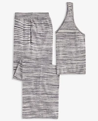 State of Day Women's Space-Dye Sweater Tank Pajama Set, Macy's Exclusive