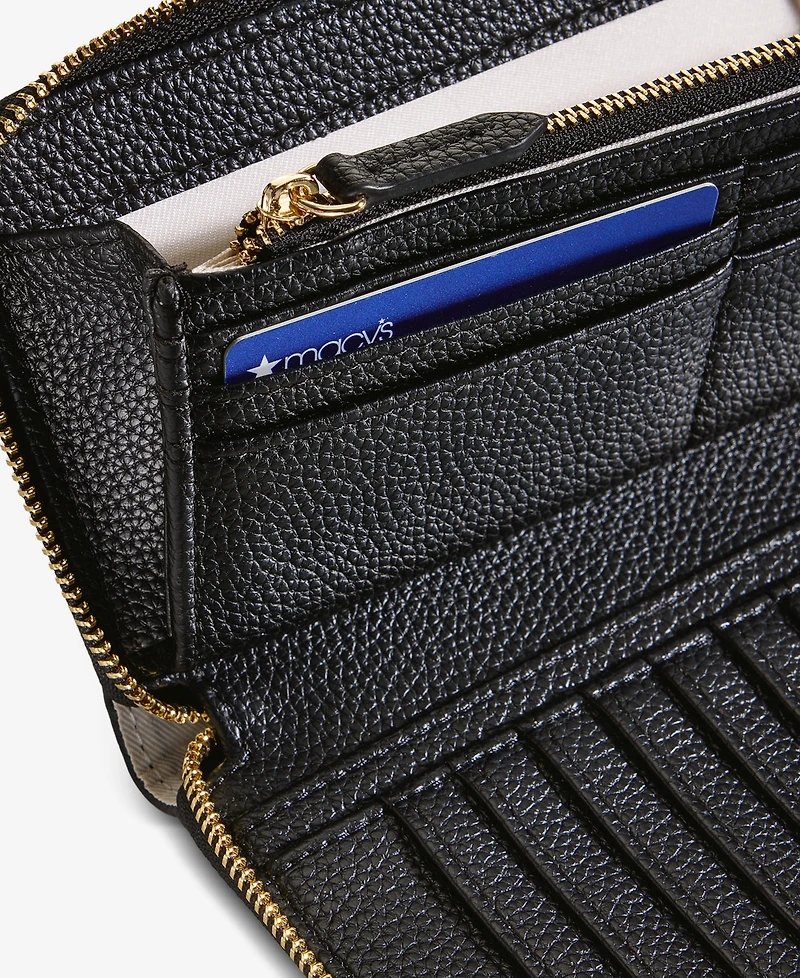 On 34th Angii Solid Zip-Around Wallet, Macy's Exclusive