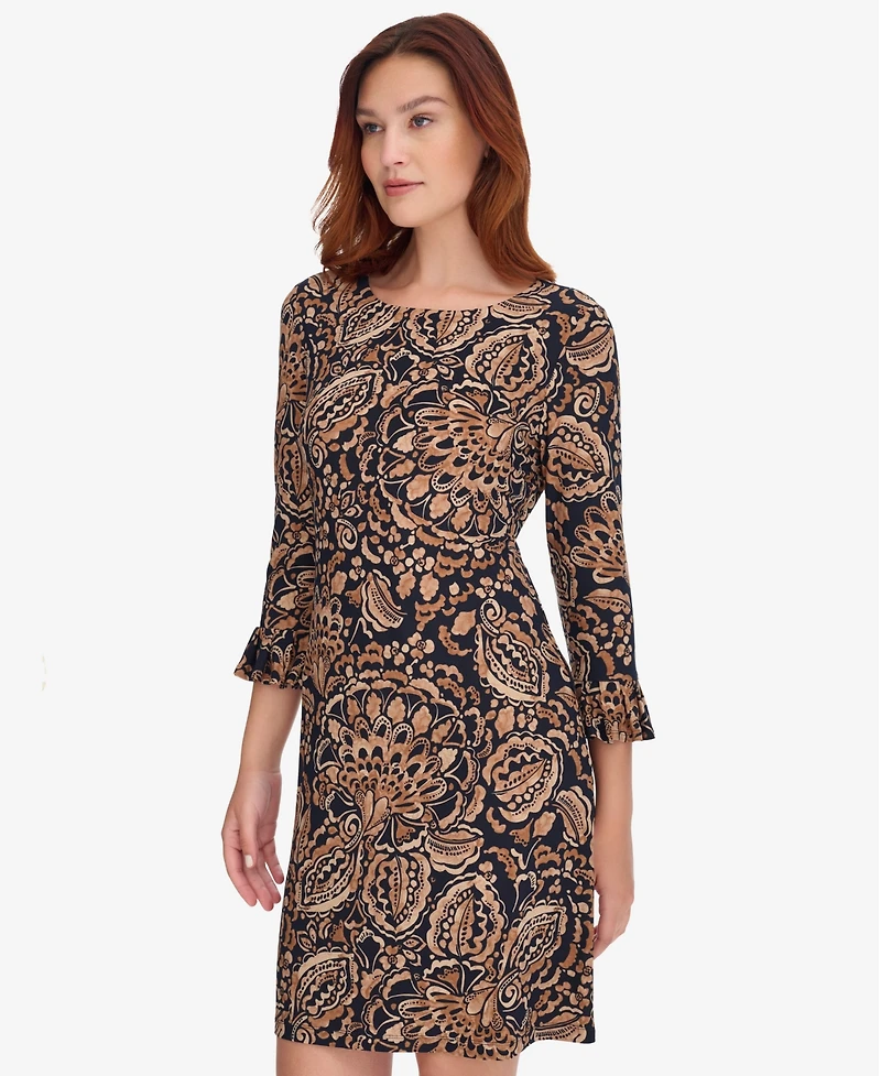 Tommy Hilfiger Women's Long-Sleeve Jersey Shift Dress