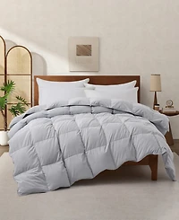 Unikome All Season White Goose Down Fiber Comforter, Full/Queen