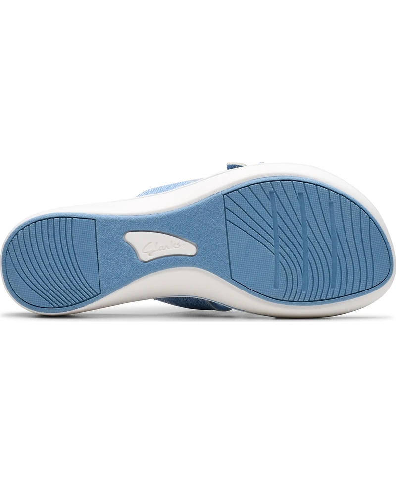 Clarks Cloudsteppers Women's Breeze Rae Mia Slip-On Flat Sandals