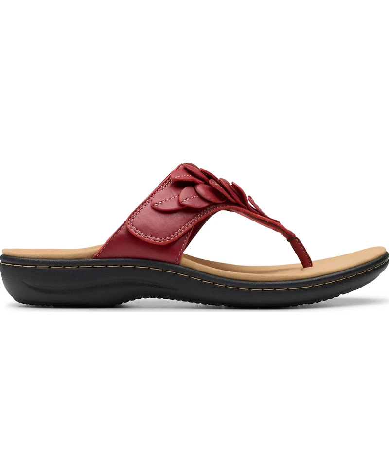 Clarks Collection Women's Laurieann Palm Flip-Flop Sandals