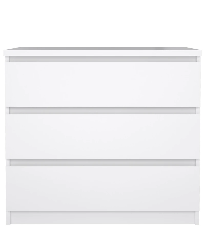 Tvilum 26.77" Wood 3 Drawer Chest