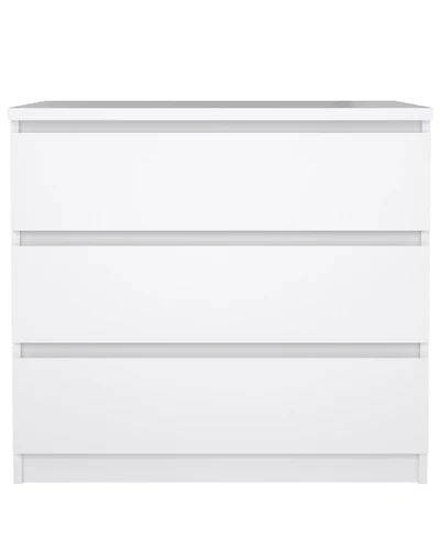 Tvilum 26.77" Wood 3 Drawer Chest