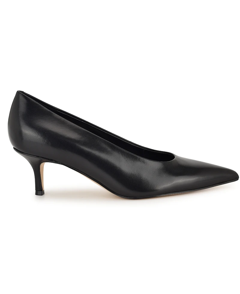 Nine West Women's Adalys Pointy Toe Kitten Heel Pumps