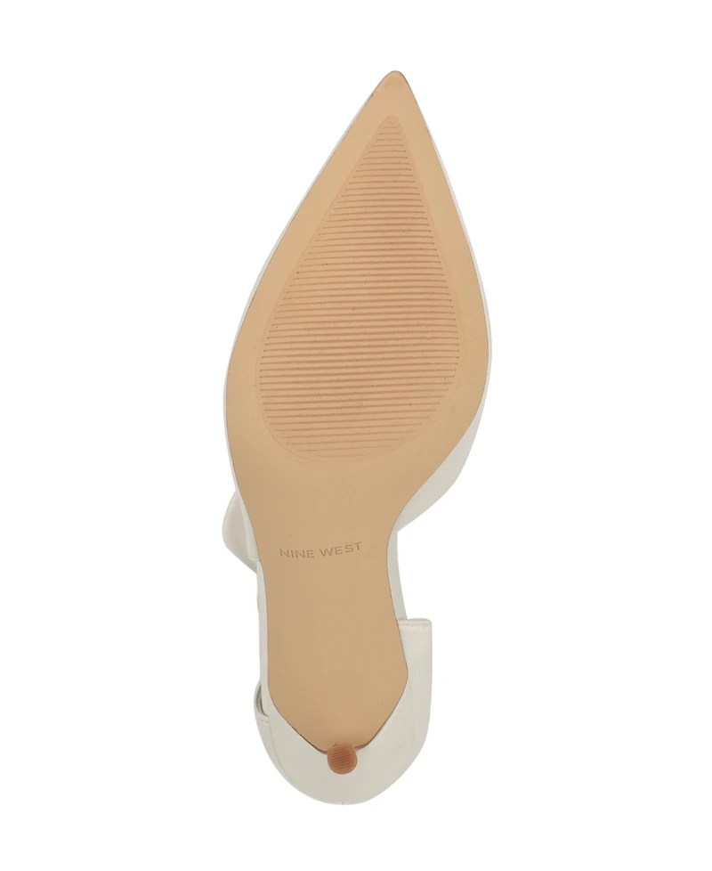 Nine West Women's Fhalon Bridal Satin d'Orsay Pumps