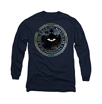 Batman Men's The (2022) Gotham Seal Long Sleeve Adult Tee / T-Shirt