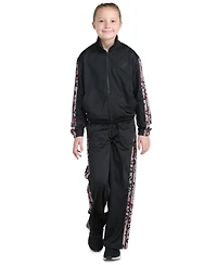 adidas Big Girls Tricot Long-Sleeve Full-Zip Jacket & Wide-Leg Pants, 2 Piece Set