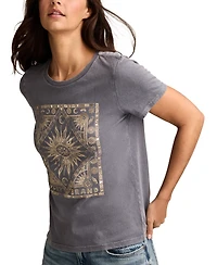 Lucky Brand Women's Celestial Frame Classic T-Shirt