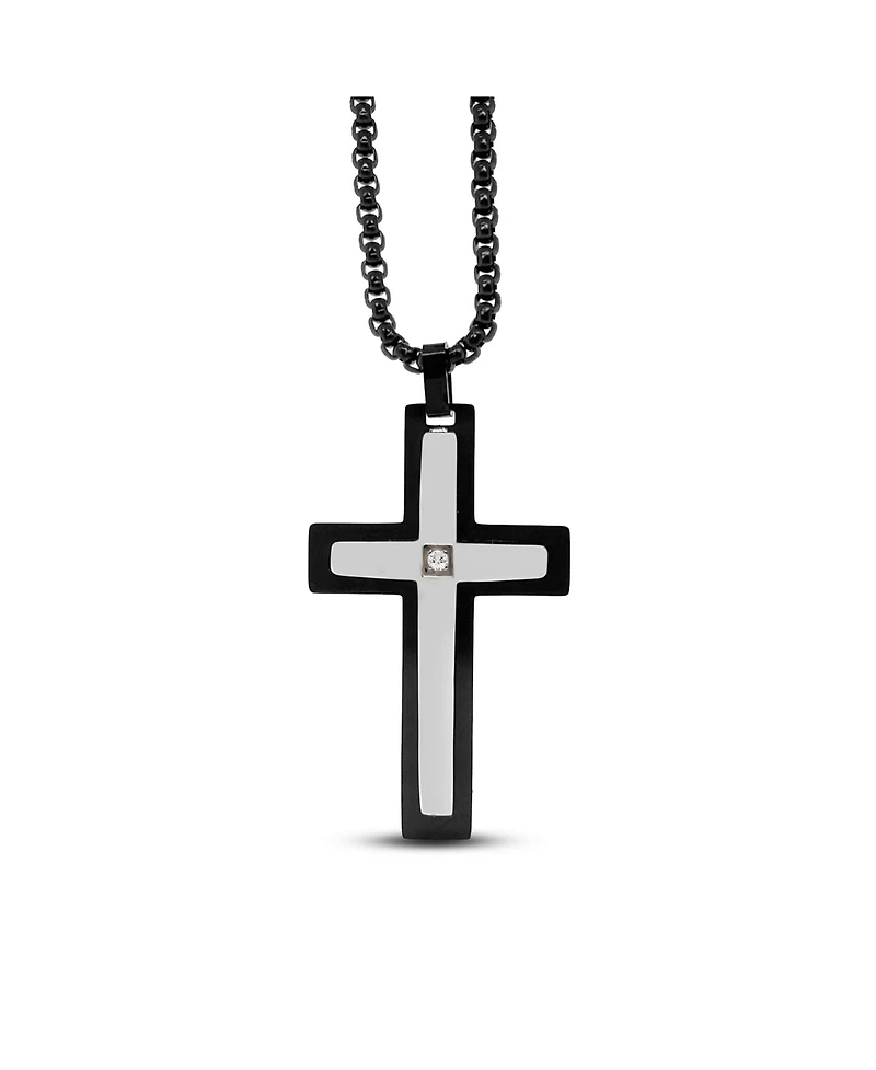 Anna Zuckerman Ebon Cross Necklace