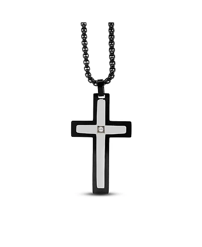 Anna Zuckerman Ebon Cross Necklace