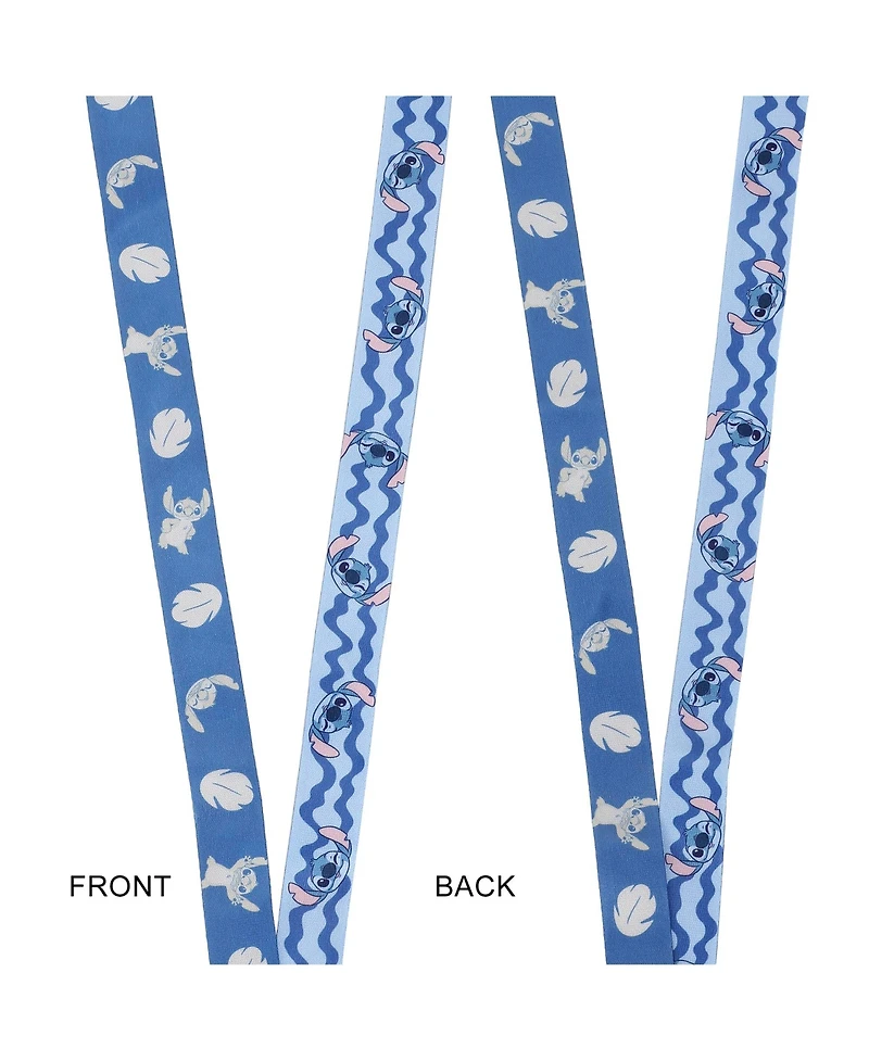 Disney Stitch Ohana Means Family Blue 22" Lanyard