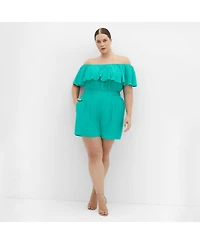 City Chic Plus Serene Playsuit