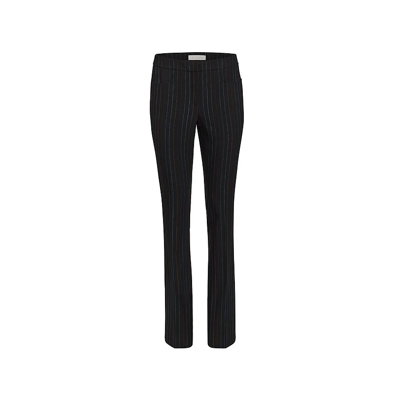Etcetera Women's Colorful Black with Pinstripes Pants Conversation