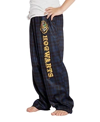 Harry Potter Boys Intimo Hogwarts Houses Plaid Lounge Pajama Pants - All