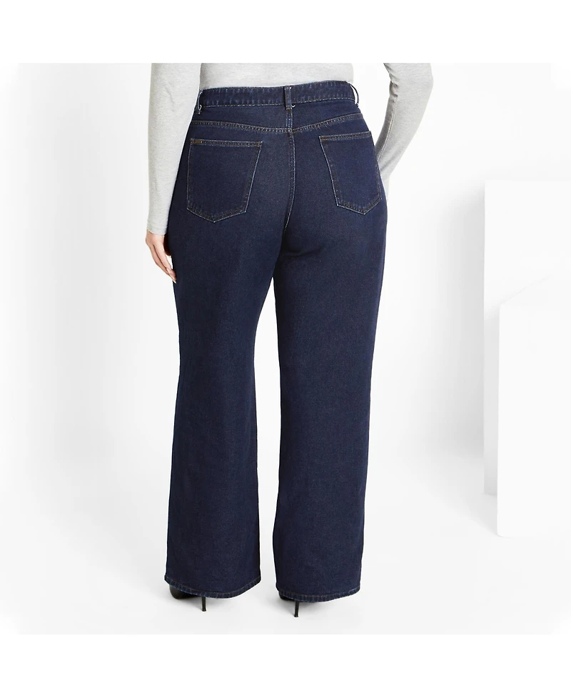 City Chic Plus Harley Fit Jojo Straight Jean